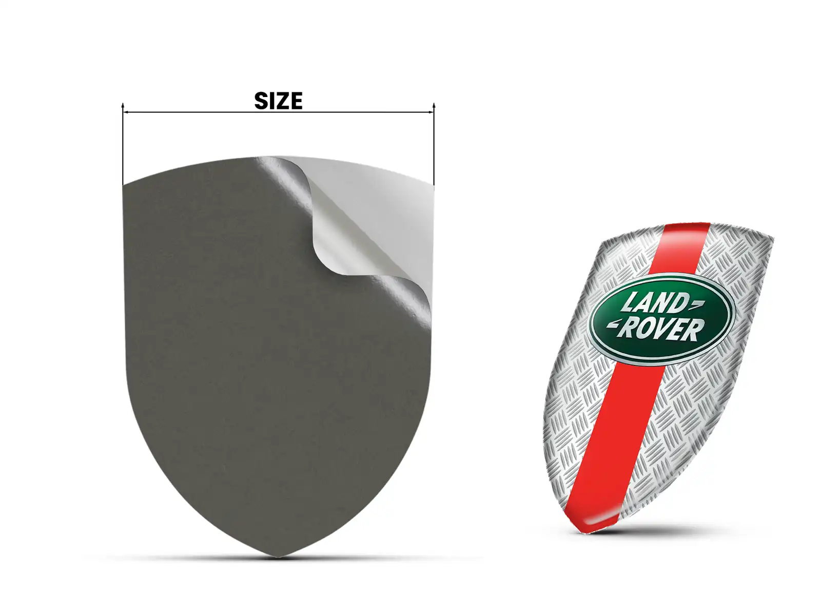 Land Rover Logosticker Hochwertig Minimal Design Personalisierbar